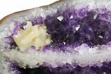 Amethyst Geode Section With Metal Stand - Uruguay #153599-4